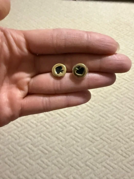 kate spade gold-tone spade circle pendant necklace with earrings set - Picture 2 of 2